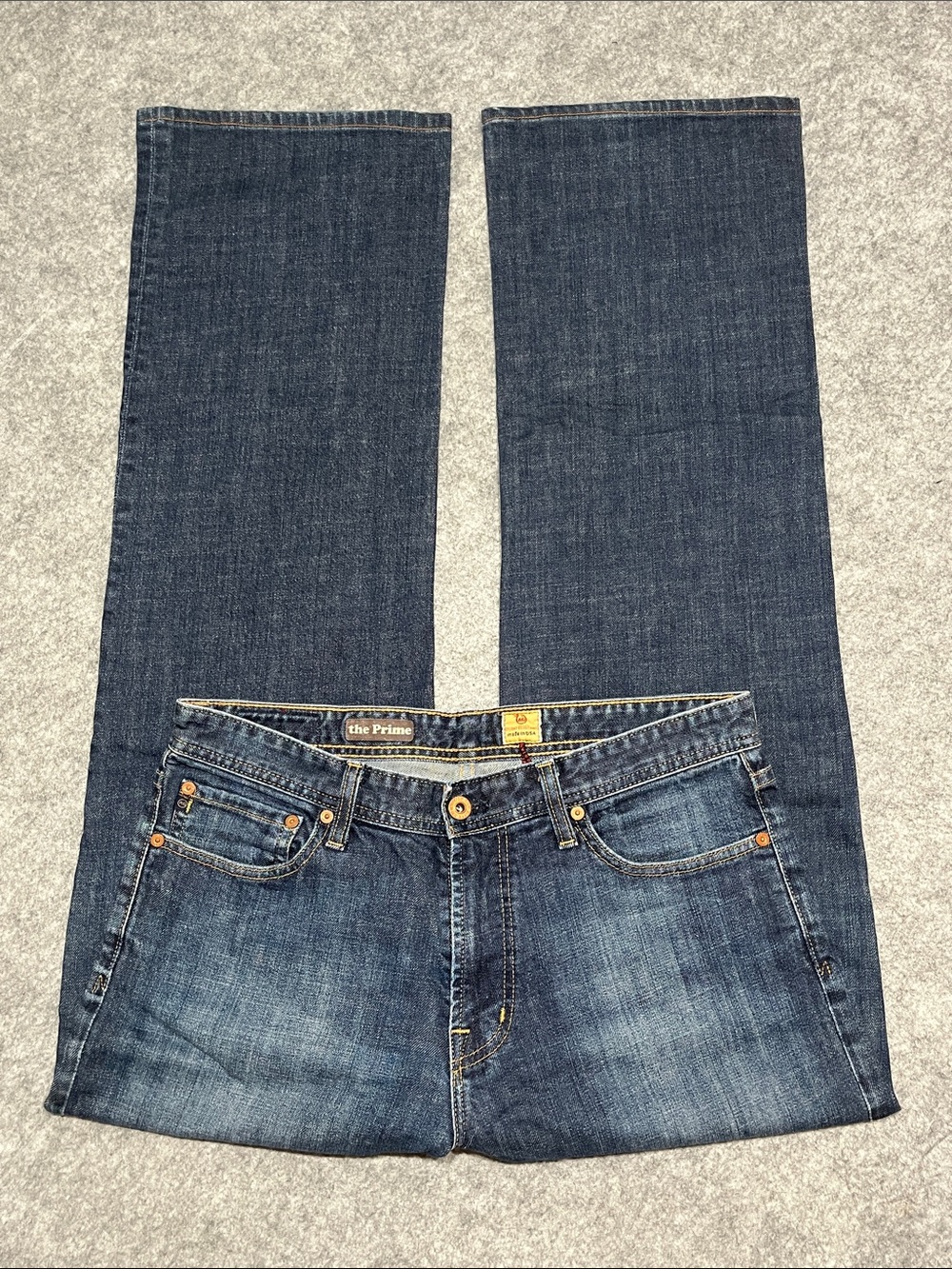 Ag Adriano Goldschmied The Prime Men's Dark Blue Bootcut Jeans